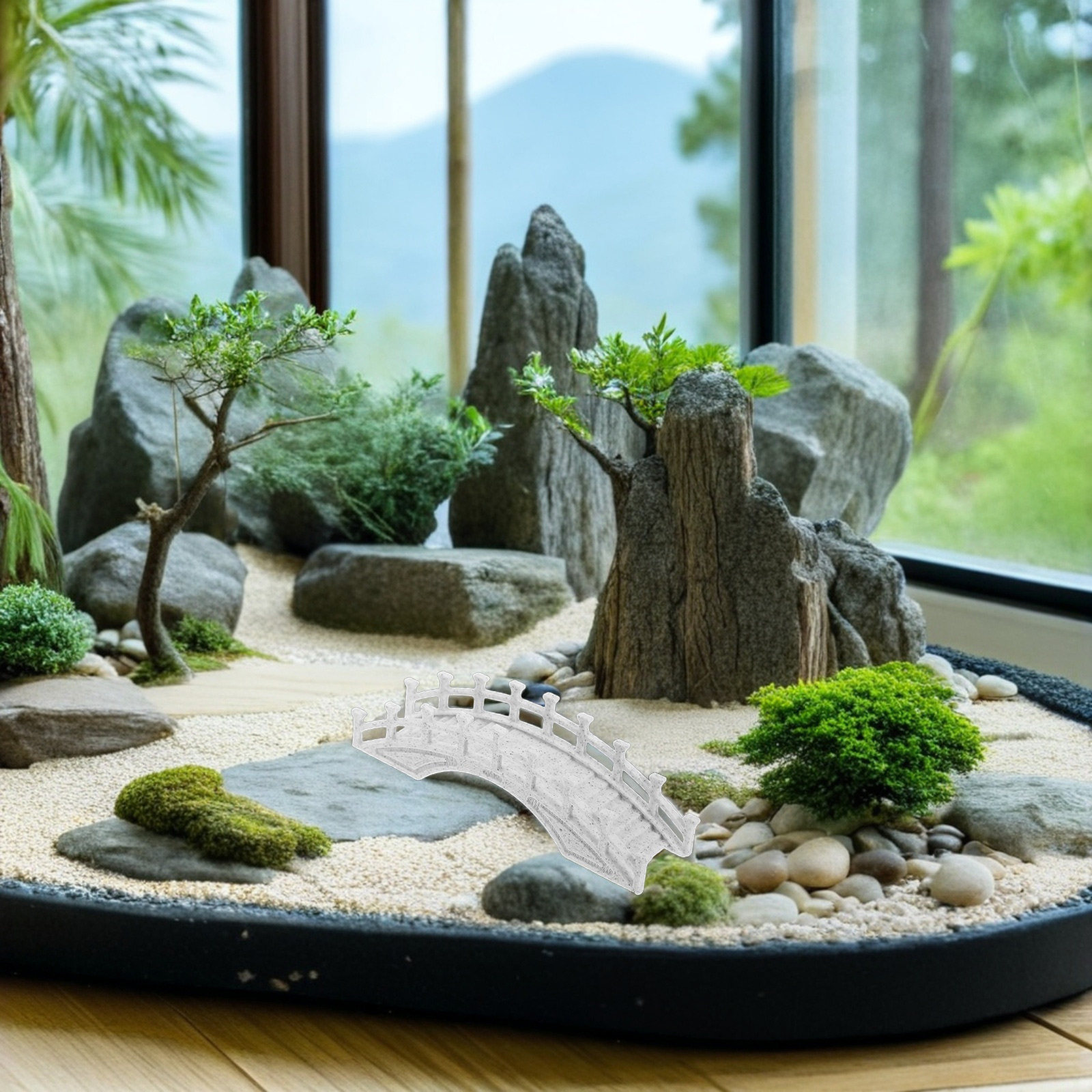 สะพานโค้งจิ๋ว สะพานสวน สไตล์จี - Aquarium บทวิจารณ์และราคา