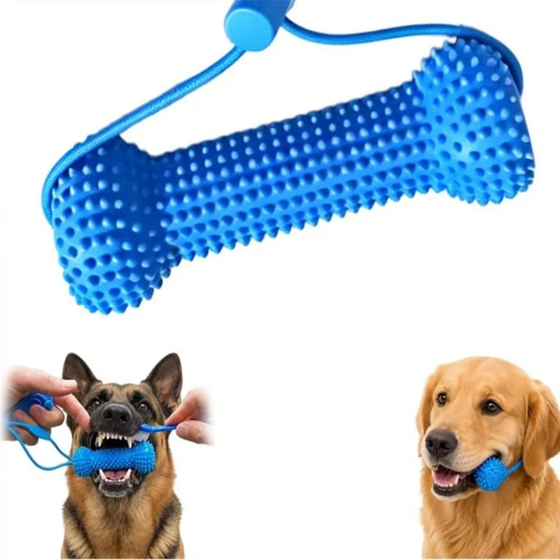 ของเล่นสำหรับสุนัขแบบใช้ซ้ำได้ - Teeth Cleaning Dog Chew Bone บทวิจารณ์และราคา