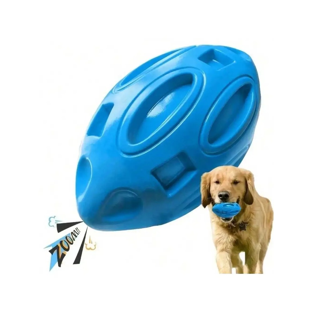 ของเล่นลูกบอลรักบี้สำหรับสุนัข - Indestructible Dog Chew Toy บทวิจารณ์และราคา