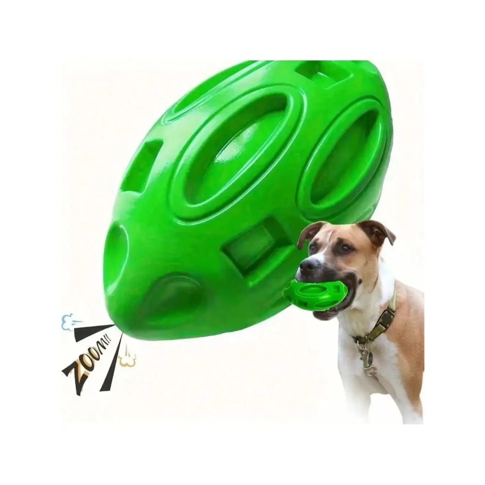 ของเล่นลูกบอลรักบี้สำหรับสุนัข - Indestructible Dog Chew Toy บทวิจารณ์และราคา