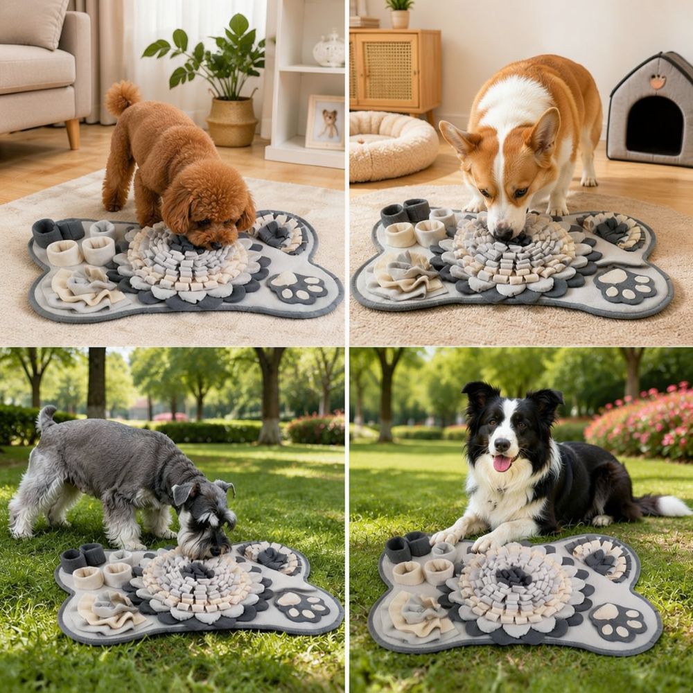 แผ่นรองสุนัขรูปกระดูก ของเล่นฝ - Dog Puzzle Feeder Toy บทวิจารณ์และราคา