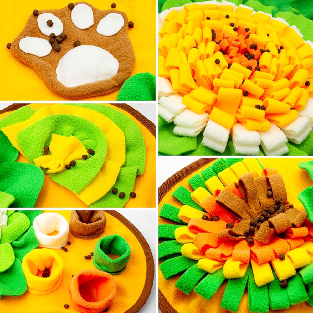 แผ่นดมกลิ่นสำหรับสุนัข ลายกระด - Dog Puzzle Feeder Toy บทวิจารณ์และราคา